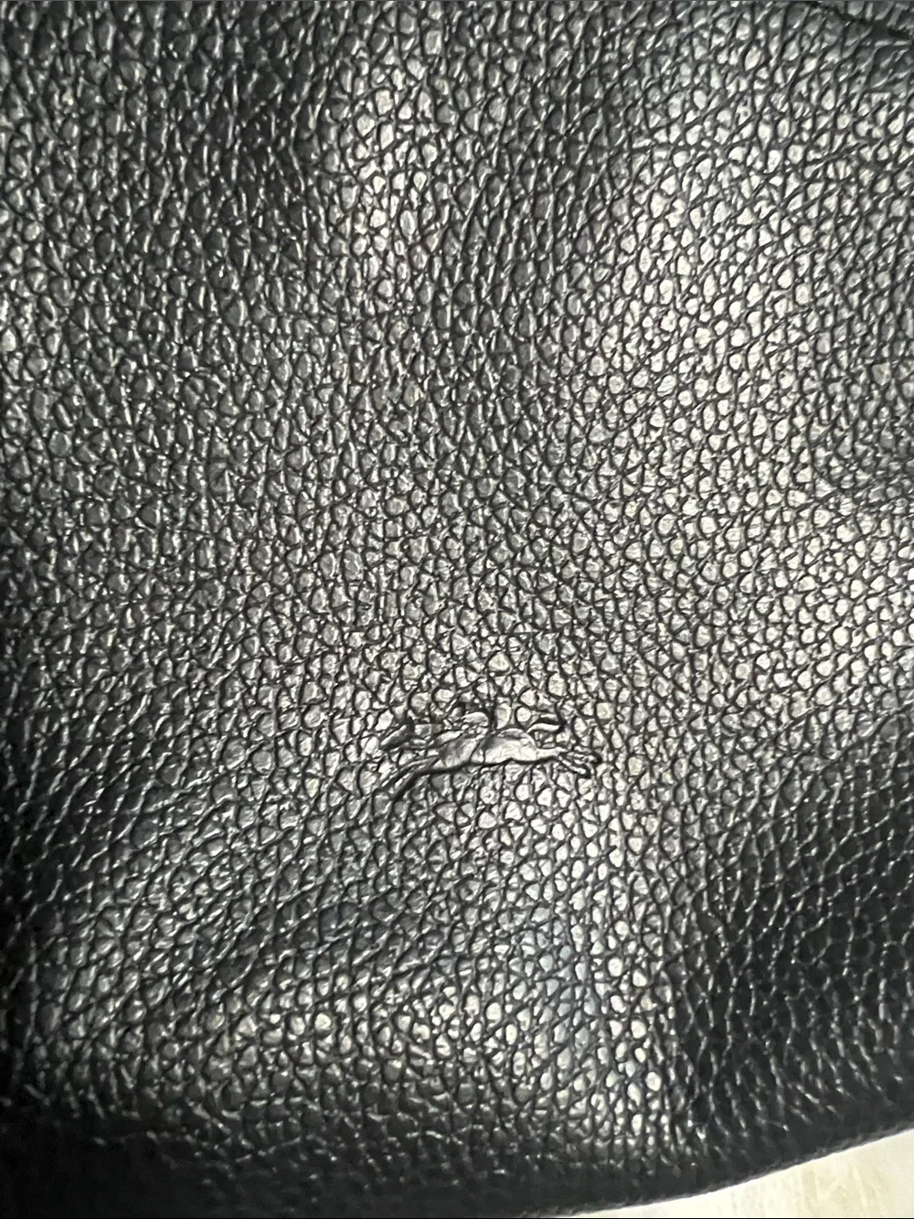 Longchamp Black le foulonne Leather Zip Cosmetic Case